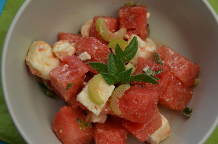 Rezept: Wassermelone Feta Salat – Bonny und Kleid