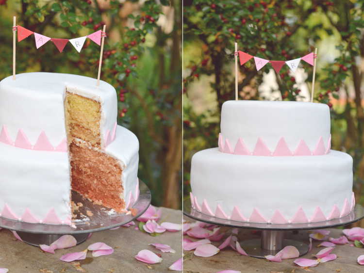 Rezept für eine zweistöckige Ombré-Torte