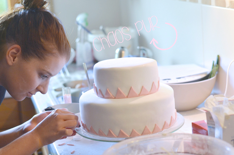 Rezept für eine zweistöckige Ombré-Torte