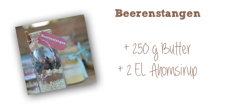 Rezepte für Backmischungen im Glas