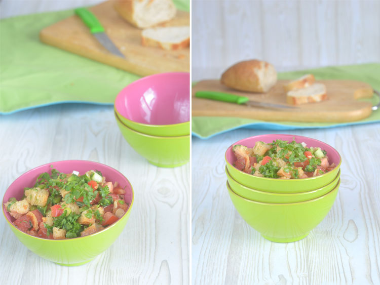 Rezept Mediterraner Brotsalat