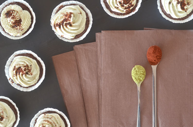 Rezept Matcha-Schoko-Cupcakes