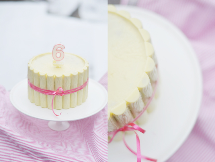 Weiße Sachertorte mit Duplorand Weiße Sachertorte mit Duplorand