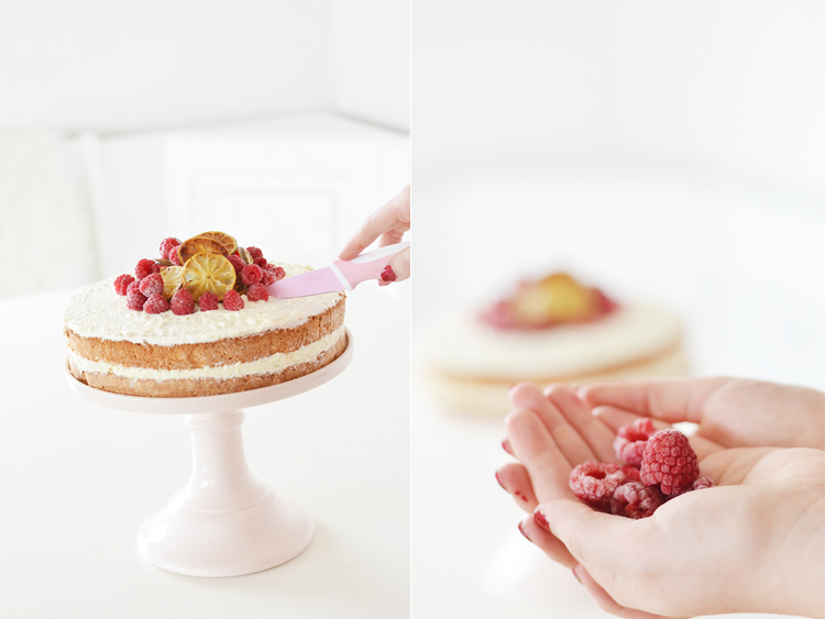 Limetten- Himbeer- Torte