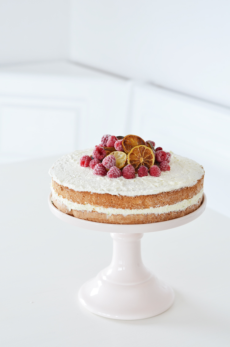 Limetten- Himbeer- Torte