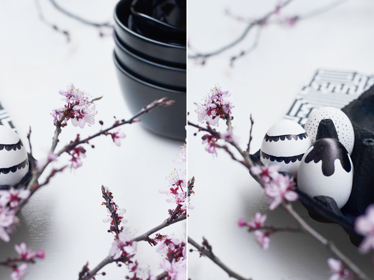 Ostereier bemalen mit Filzstift