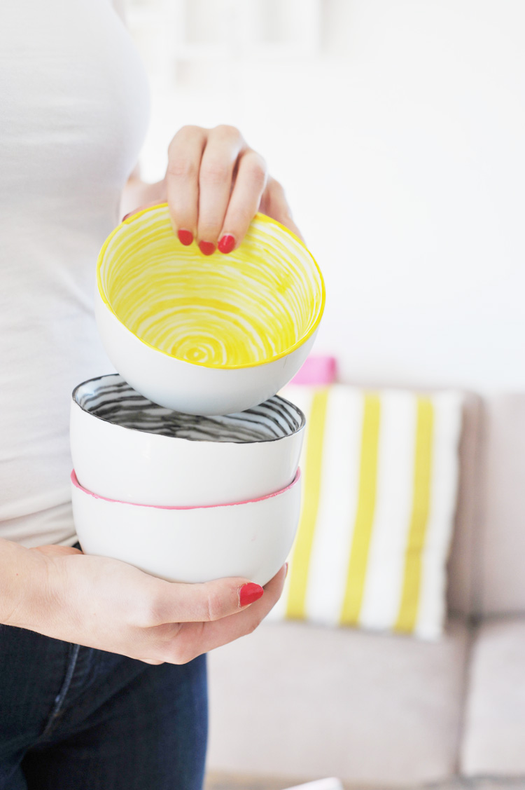 DIY: Handgemalte Schalen