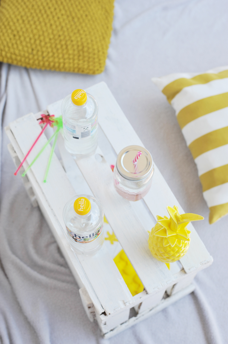 DIY-Idee für eine tropische Balkonparty