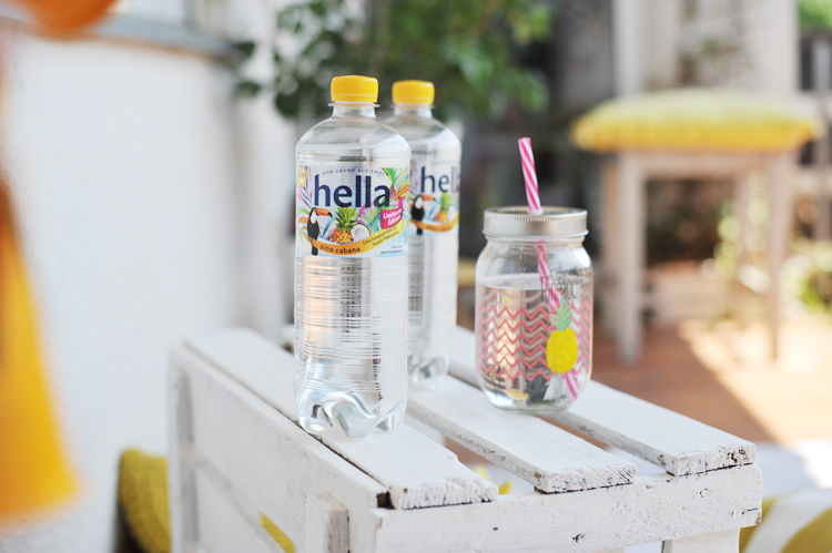 DIY-Idee für eine tropische Balkonparty