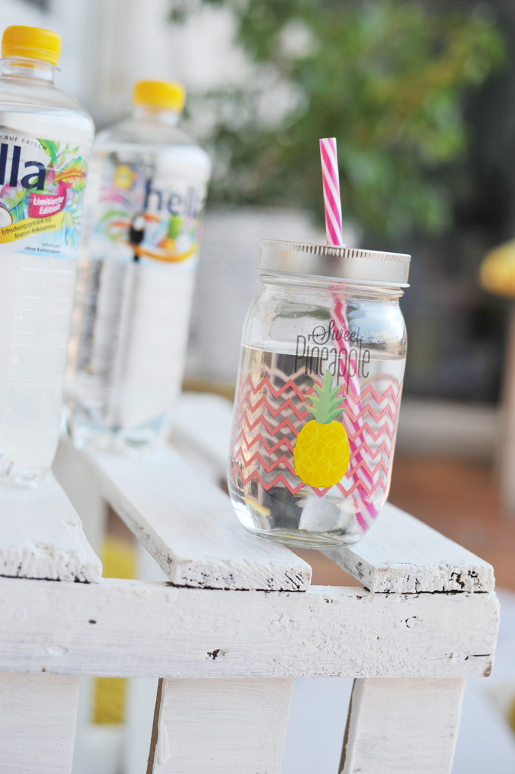 DIY-Idee für eine tropische Balkonparty