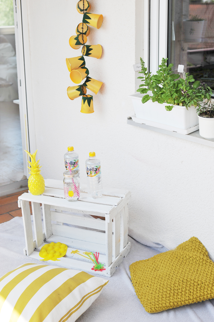DIY-Idee für eine tropische Balkonparty