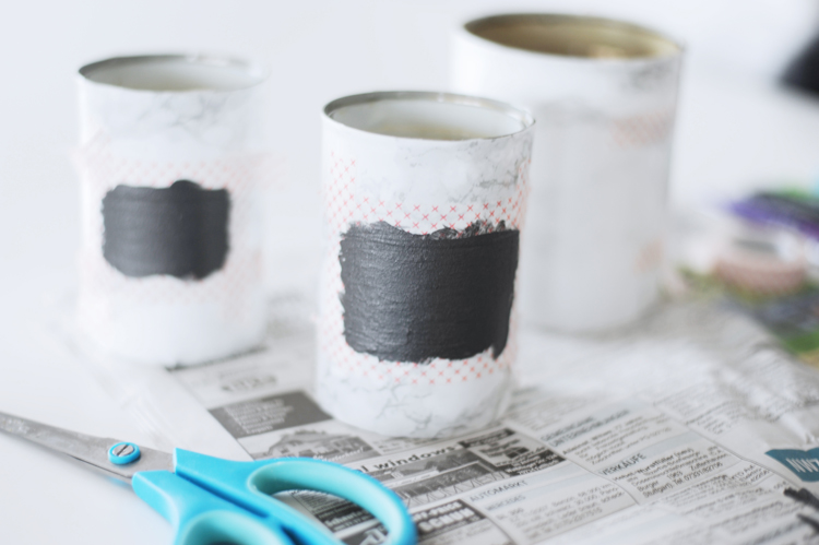 Stiftehalter aus Dosen basteln