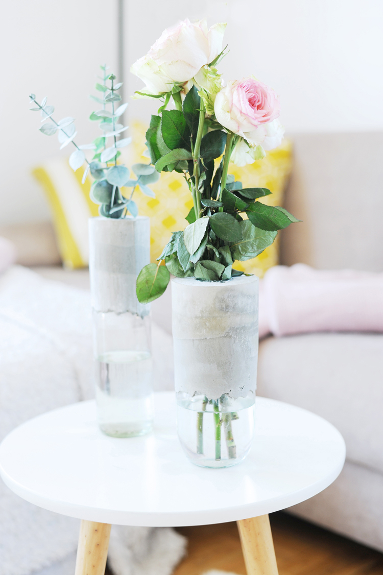 DIY: Schicke Betonvasen selbst machen
