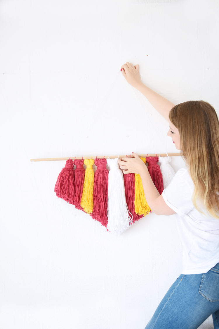 Wanddeko zum Selbermachen: Wall Hanging mit Wolle