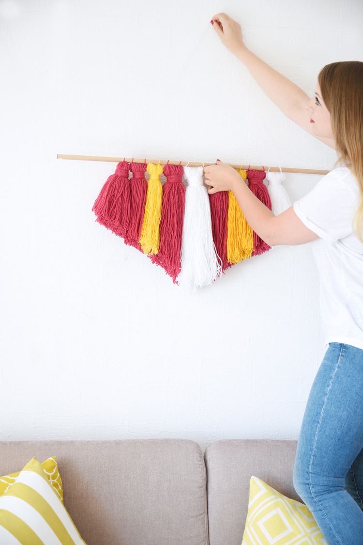 Wanddeko zum Selbermachen: Wall Hanging mit Wolle