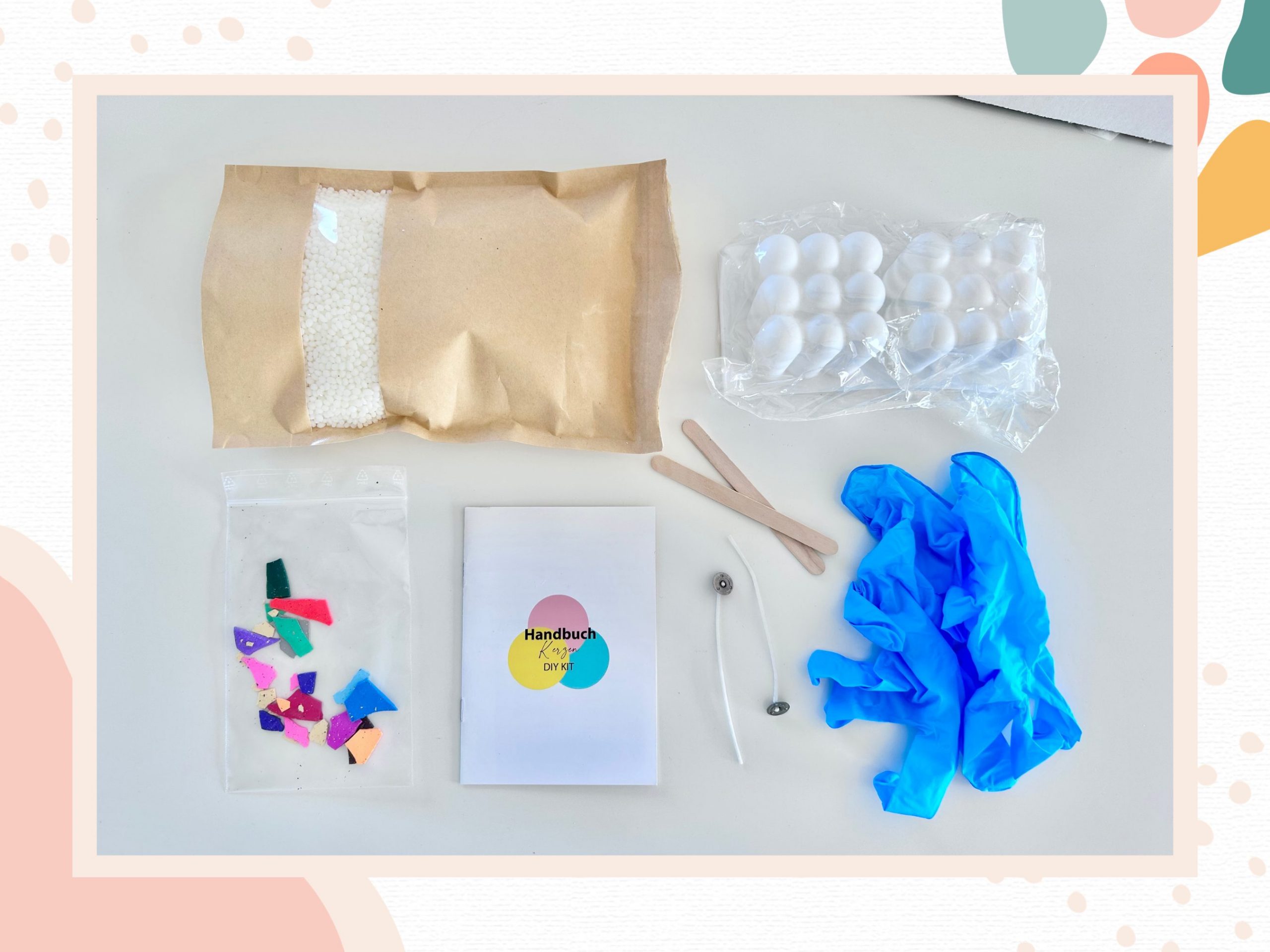 Bubble Candle DIYKit Anleitung Bonny und Kleid